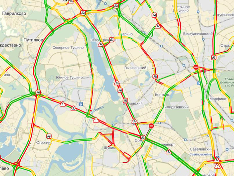 Пробки на мкаде сейчас карта онлайн