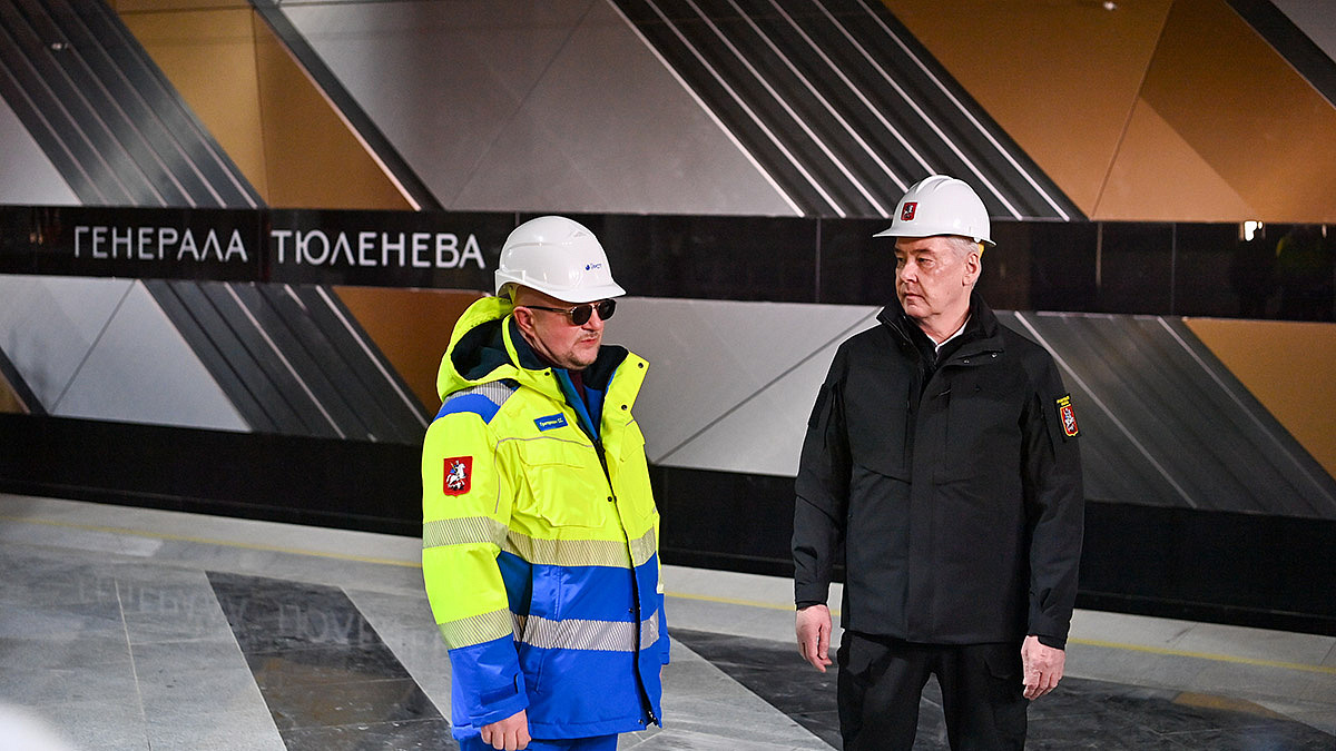 Станция метро «Генерала Тюленева» находится в высокой степени строительной готовности